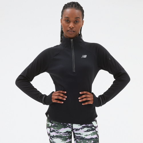 MAGLIA NEW BALANCE HEAT GRID HALF ZIP DONNA