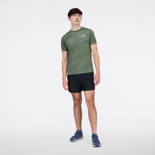 NB T-SHIRT PRINT IMPACT RUN UOMO / VERDE MILITARE