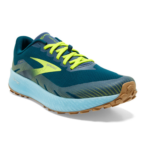 SCARPA BROOKS CATAMOUNT UOMO / AZZURRO GIALLO FLUO